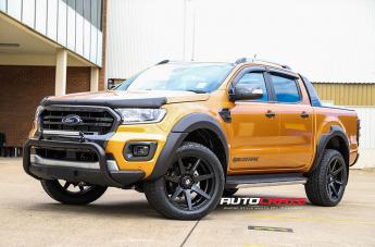 FORD RANGER AVALANCHE MATTE BLACK FRONT MILLED